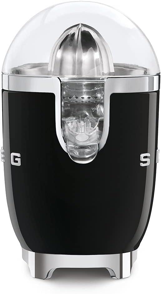 imageSMEG 50s Retro Style Citrus Juicer with Drip Free Spout Automatic Activation and Efficient Straining BlackBlack
