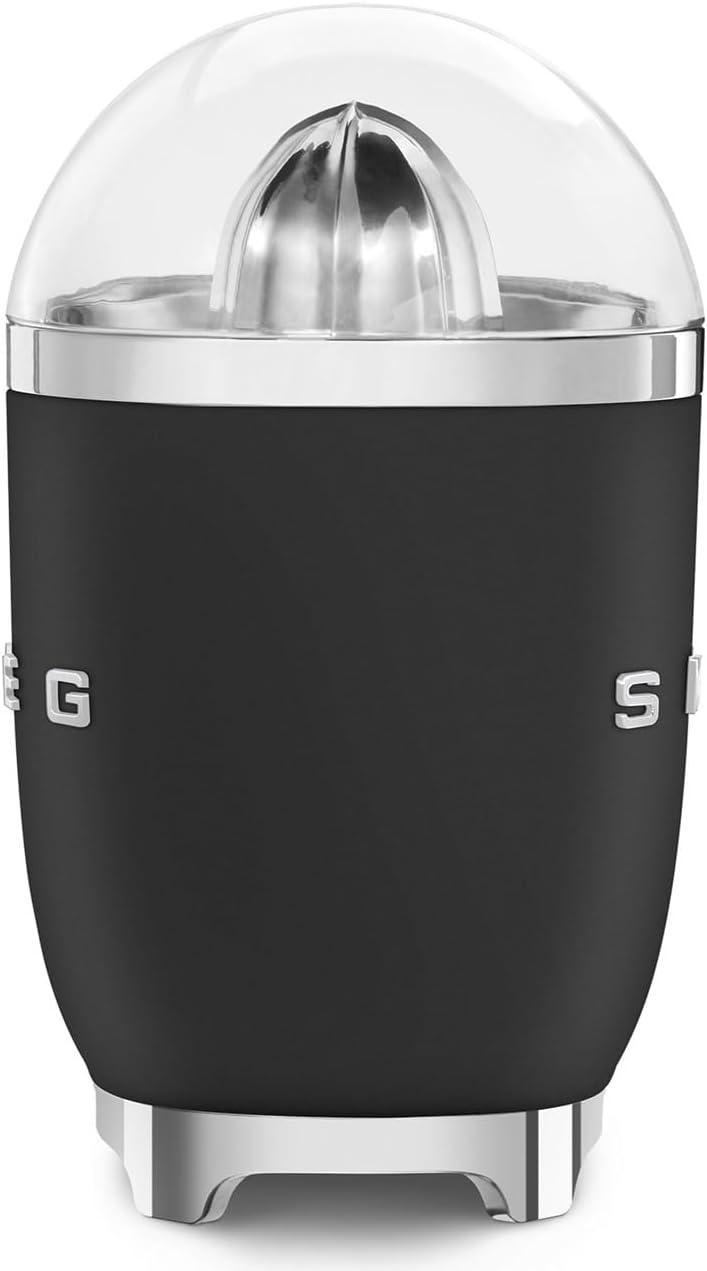 imageSMEG 50s Retro Style Citrus Juicer with Drip Free Spout Automatic Activation and Efficient Straining BlackBlack