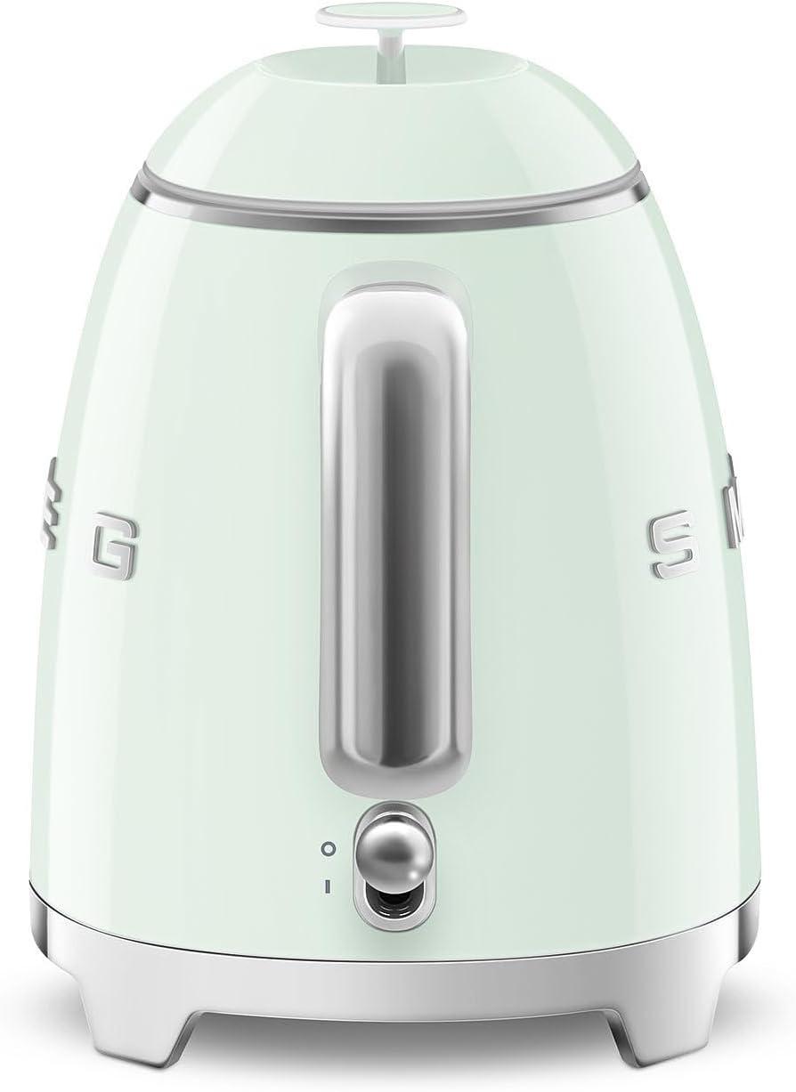 imageSMEG Mini 50s Retro Style 3 Cup Electric Kettle with Double Wall Anti Slip Base and Water Level Indicator Pastel GreenPastel Green