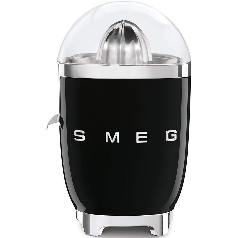 imageSMEG 50s Retro Style Citrus Juicer with Drip Free Spout Automatic Activation and Efficient Straining BlackBlack