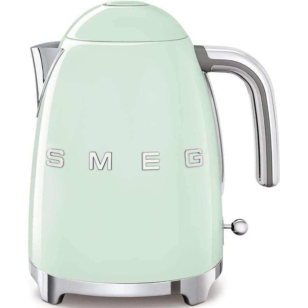 imageSMEG 50s Retro Style Electric Water Kettle with Automatic Shutoff Removable Base and Water Indicator KLF03PBUS Pastel GreenPastel Green
