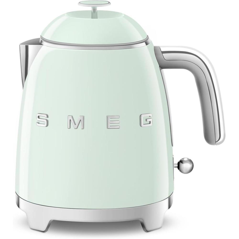 imageSMEG Mini 50s Retro Style 3 Cup Electric Kettle with Double Wall Anti Slip Base and Water Level Indicator Pastel GreenPastel Green