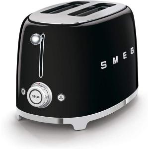 SMEG 2 Slice Toaster with 6 Presets and Defrost Function and Removable Crumb Tray (Navy)(Black)