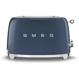 SMEG 2 Slice Toaster with 6 Presets and Defrost Function and Removable Crumb Tray (Navy)(Navy)