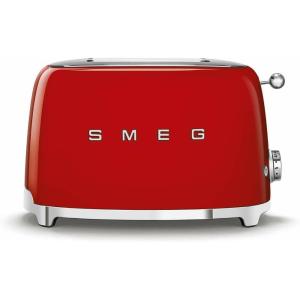 SMEG 2 Slice Toaster with 6 Presets and Defrost Function and Removable Crumb Tray (Navy)(Red)