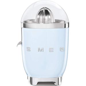 SMEG 50’s Retro Style Citrus Juicer with Drip Free Spout, Automatic Activation, and Efficient Straining, Black(Pastel Blue)