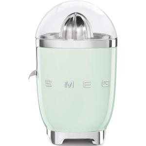 SMEG 50’s Retro Style Citrus Juicer with Drip Free Spout, Automatic Activation, and Efficient Straining, Black(Pastel Green)