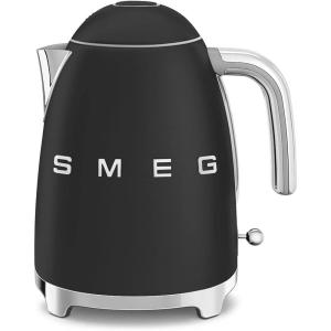 SMEG 50’s Retro Style Electric Water Kettle with Automatic Shutoff, Removable Base, and Water Indicator, KLF03PBUS, Pastel Green(Matte Black)