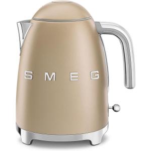 SMEG 50’s Retro Style Electric Water Kettle with Automatic Shutoff, Removable Base, and Water Indicator, KLF03PBUS, Pastel Green(Matte Champagne)