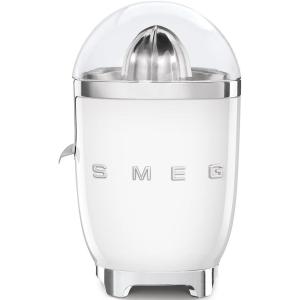 SMEG CJF11 Citrus Juicer – Retro Style Electric Juicer with Stainless Steel Reamer, Anti-Drip Spout & BPA-Free Dome Lid – Easy Clean, One-Touch Operation-White