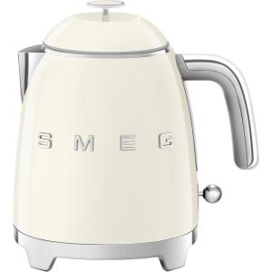 SMEG Mini 50’s Retro Style 3 Cup Electric Kettle with Double Wall Anti Slip Base and Water Level Indicator (Pastel Green)(Cream)