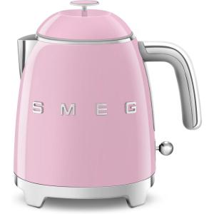 SMEG Mini 50’s Retro Style 3 Cup Electric Kettle with Double Wall Anti Slip Base and Water Level Indicator (Pastel Green)(Pink)