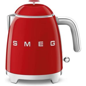 SMEG Mini 50’s Retro Style 3 Cup Electric Kettle with Double Wall Anti Slip Base and Water Level Indicator (Pastel Green)(Red)