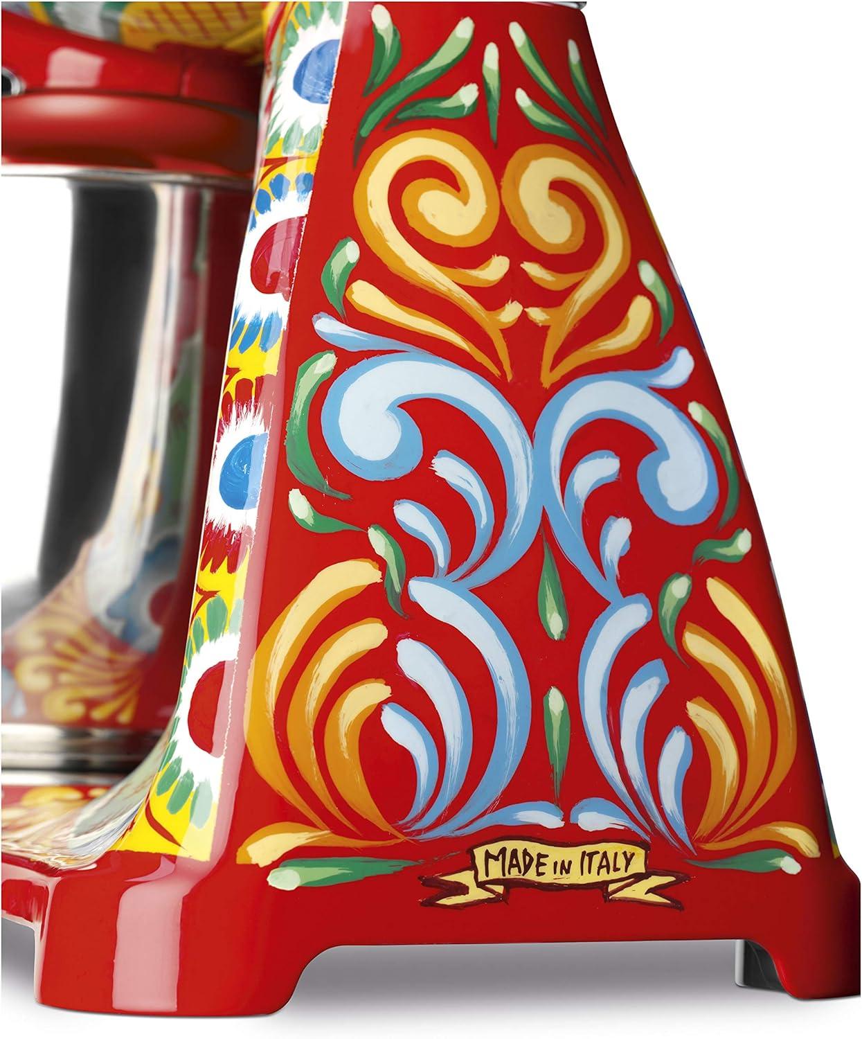 imageDolce and Gabbana x Smeg SMF03DGUS Retro Style 5 Quart Stand MixerquotSicily Is My Lovequot Collection