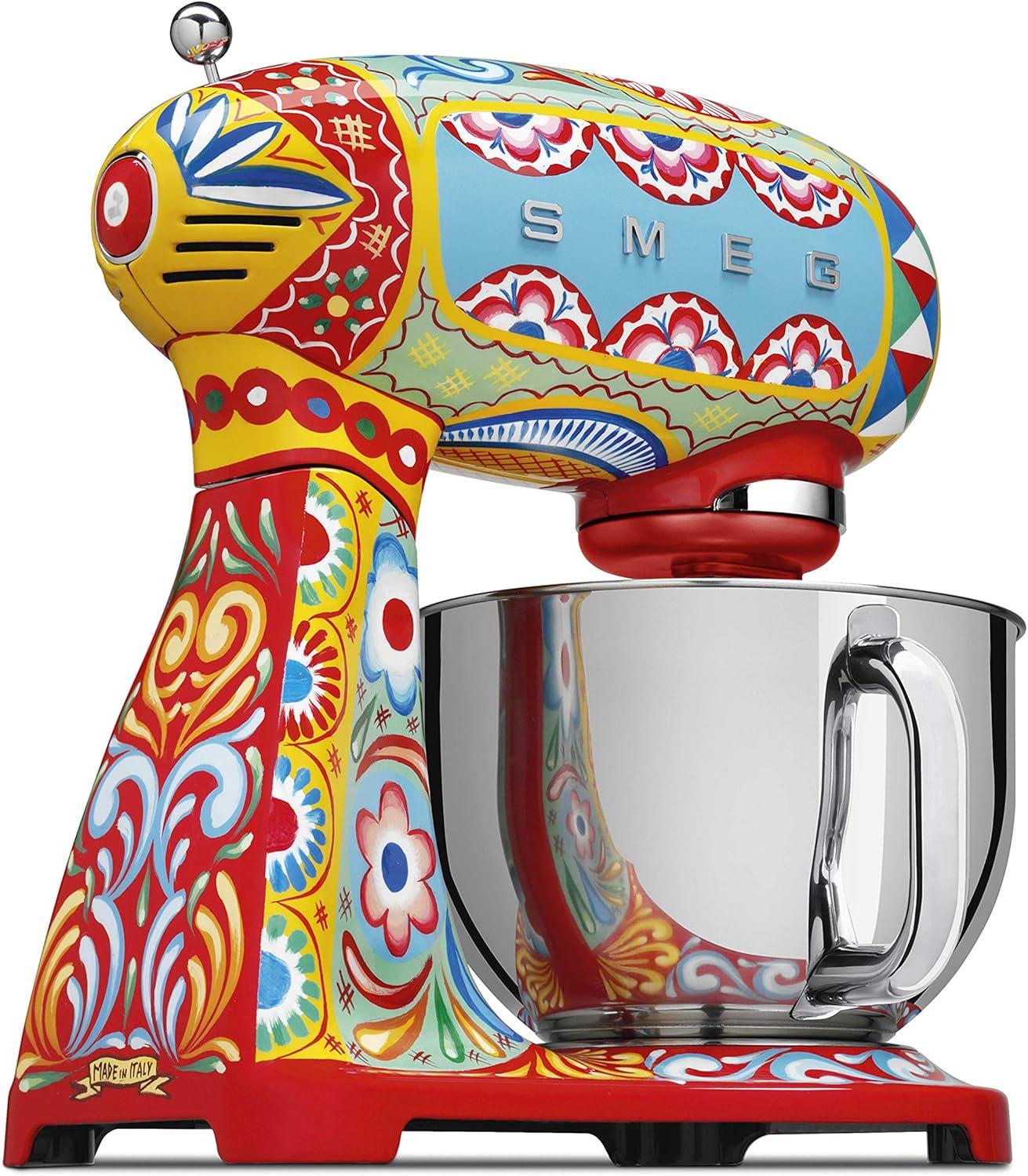 imageDolce and Gabbana x Smeg SMF03DGUS Retro Style 5 Quart Stand MixerquotSicily Is My Lovequot Collection