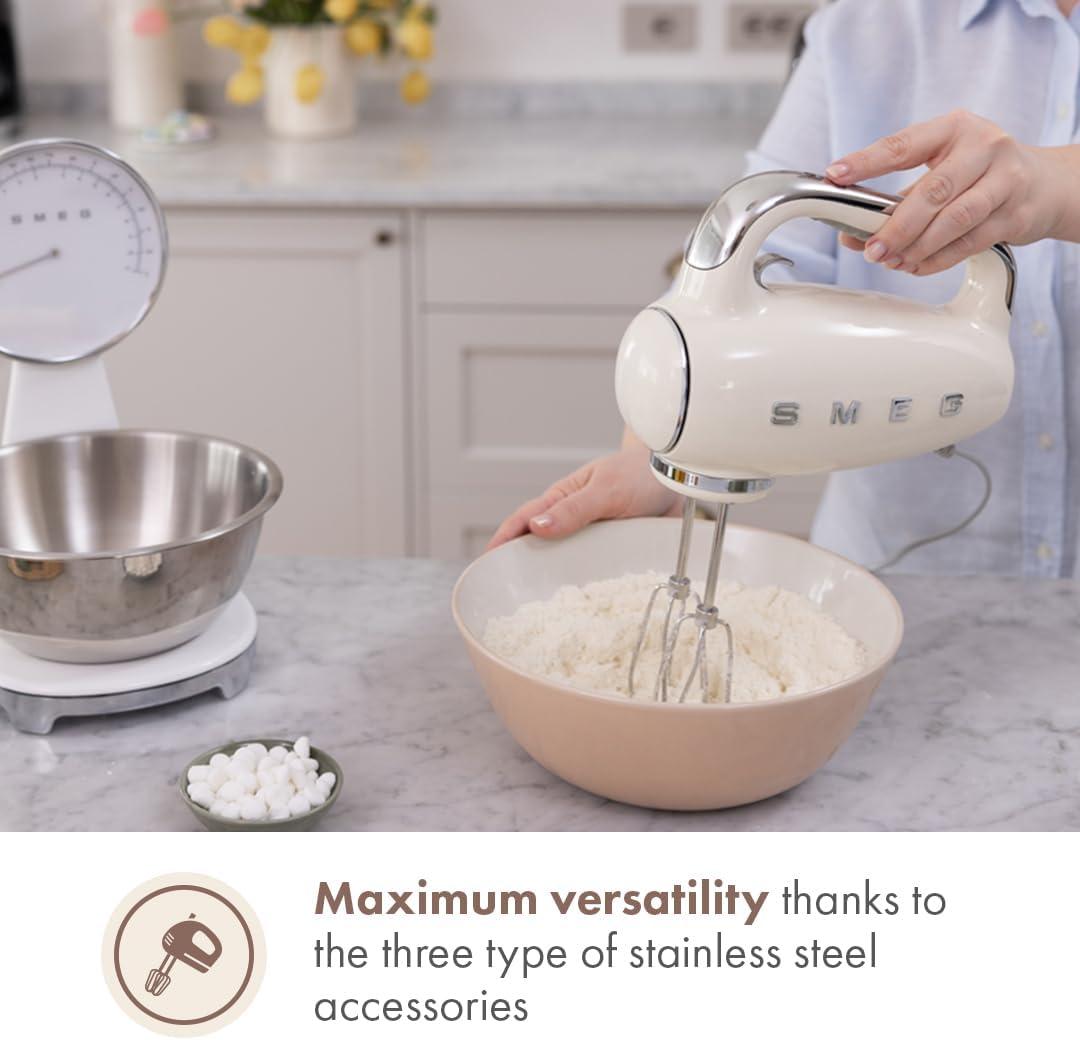 imageSMEG 50s Retro Line Hand MixersCream