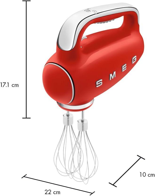 imageSMEG 50s Retro Line Hand MixersRed