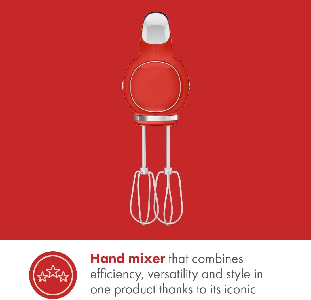 imageSMEG 50s Retro Line Hand MixersRed