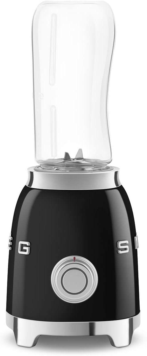 imageSMEG 50s Retro Style Personal Blender with Backlit Knob and Two BPA 600 ML Free bottles PBF01PGUS Pastel GreenBlack