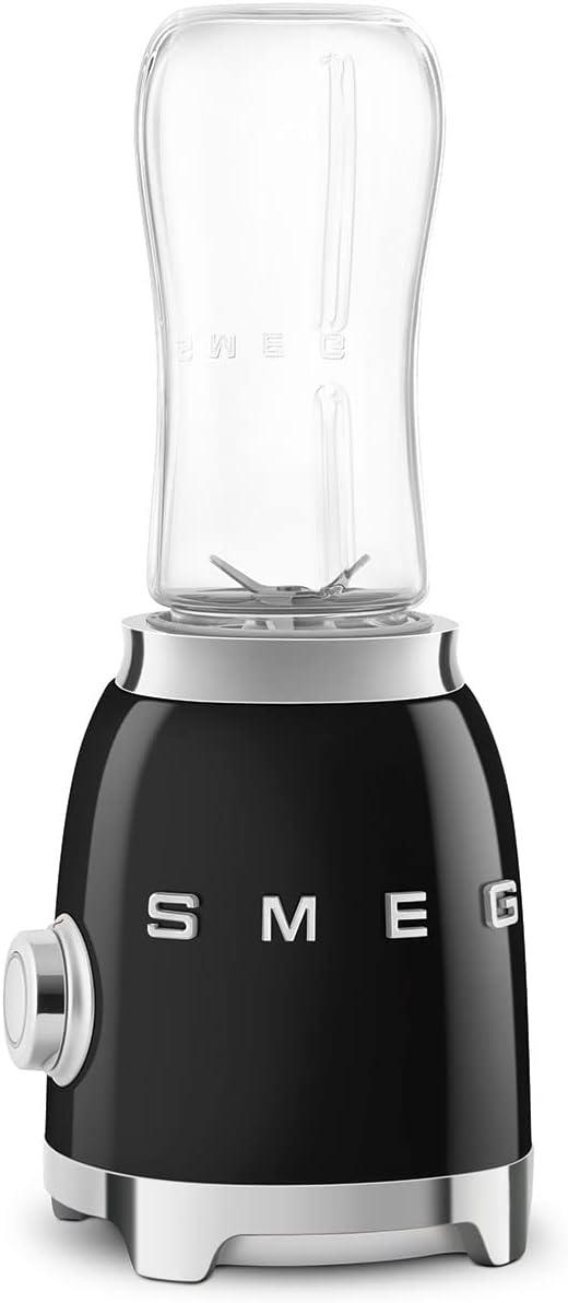 imageSMEG 50s Retro Style Personal Blender with Backlit Knob and Two BPA 600 ML Free bottles PBF01PGUS Pastel GreenBlack