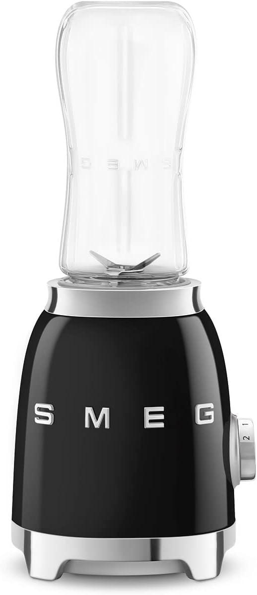 imageSMEG 50s Retro Style Personal Blender with Backlit Knob and Two BPA 600 ML Free bottles PBF01PGUS Pastel GreenBlack