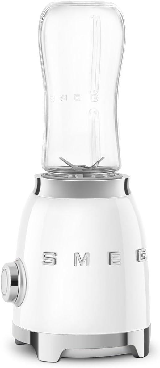imageSMEG 50s Retro Style Personal Blender with Backlit Knob and Two BPA 600 ML Free bottles PBF01PGUS Pastel Greenwhite