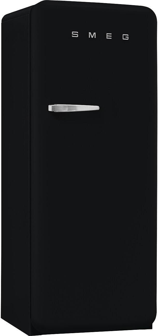 imageSMEG Retro Style FAB28 50s Style Refrigerator Right Hinge Matte Black 993 Cu Ft Made in Italy