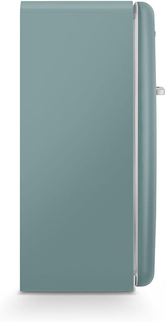 imageSMEG Retro Style FAB28 50s Style Refrigerator Right Hinge Matte Jade 993 Cu Ft Made in Italy