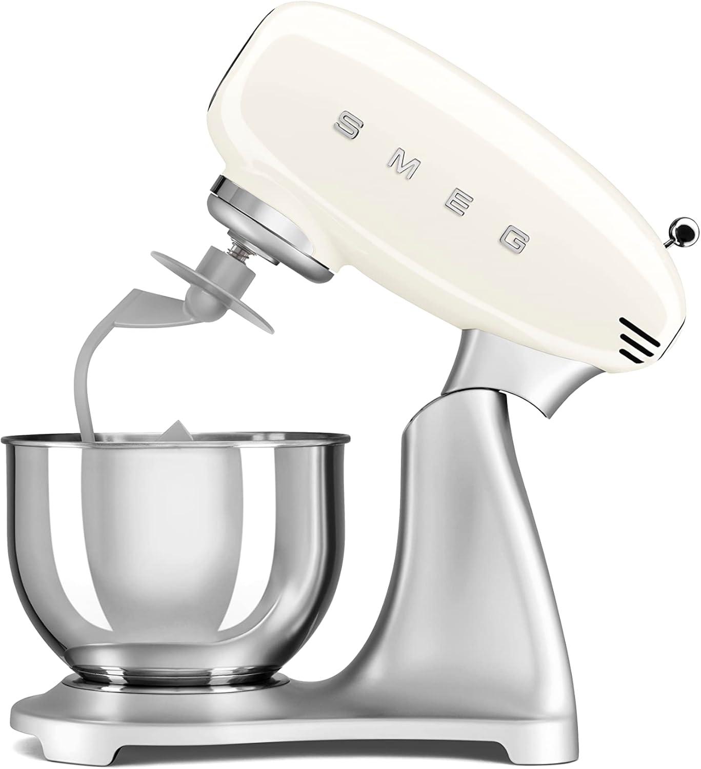 imageSMEG Stand Mixer and Pasta RollerCutter Set BlackCream