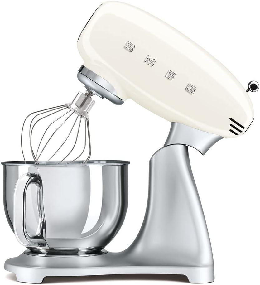 imageSMEG Stand Mixer and Pasta RollerCutter Set BlackCream