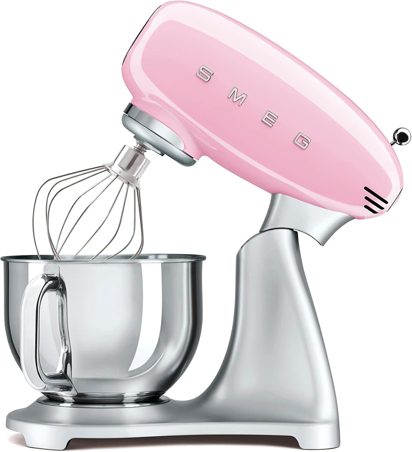 imageSMEG Stand Mixer and Pasta RollerCutter Set BlackPink