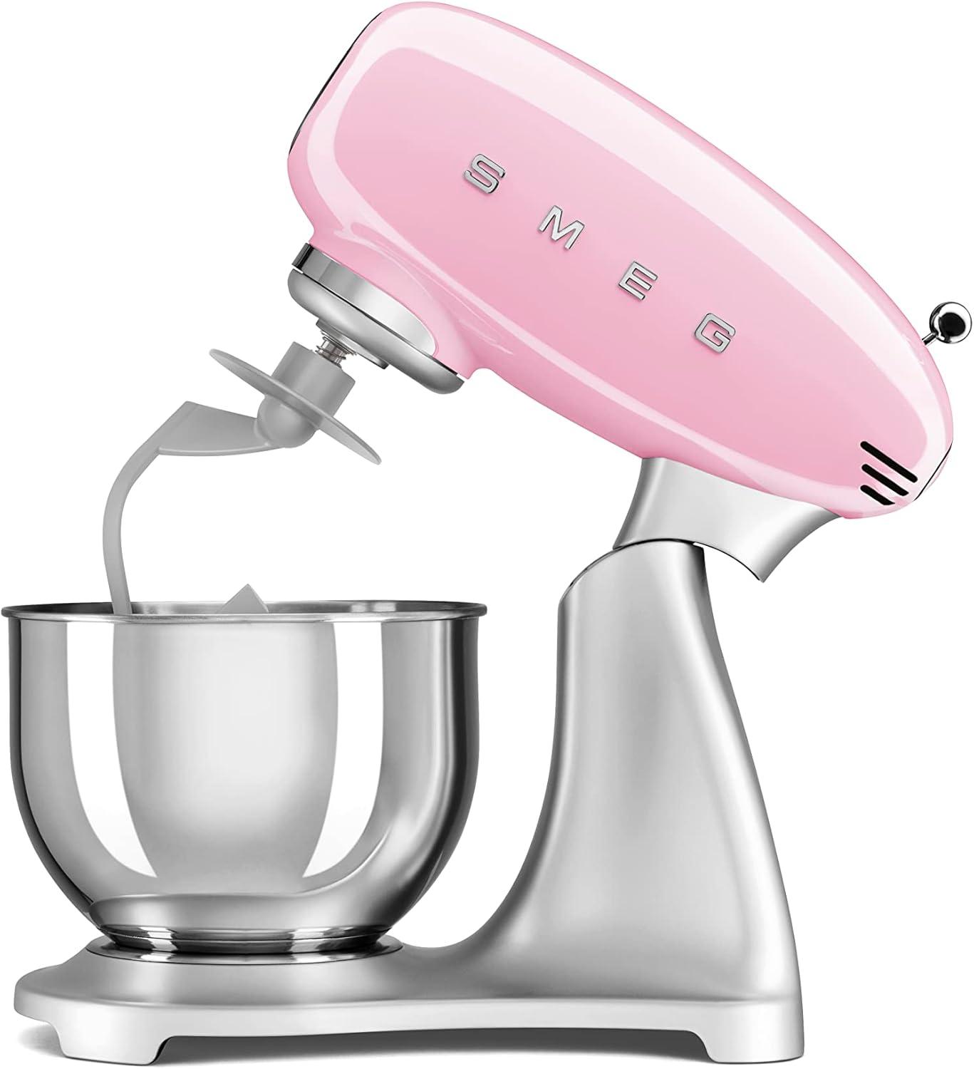 imageSMEG Stand Mixer and Pasta RollerCutter Set BlackPink