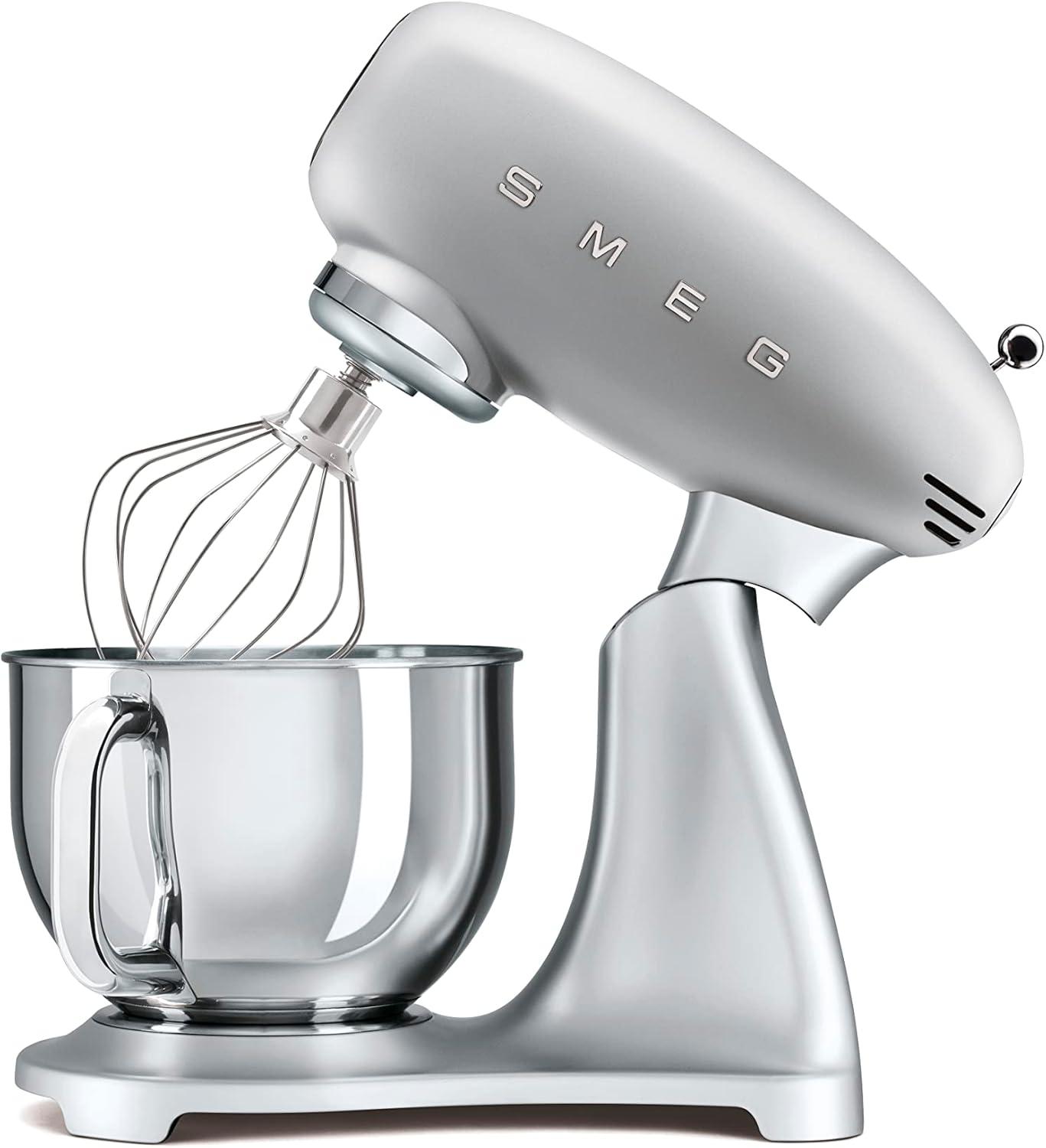imageSMEG Stand Mixer and Pasta RollerCutter Set BlackSilver