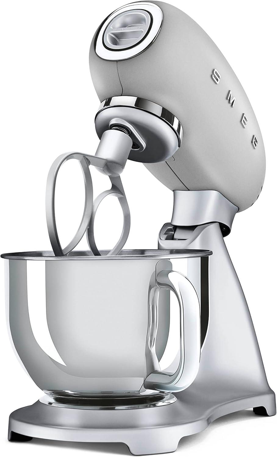 imageSMEG Stand Mixer and Pasta RollerCutter Set BlackSilver