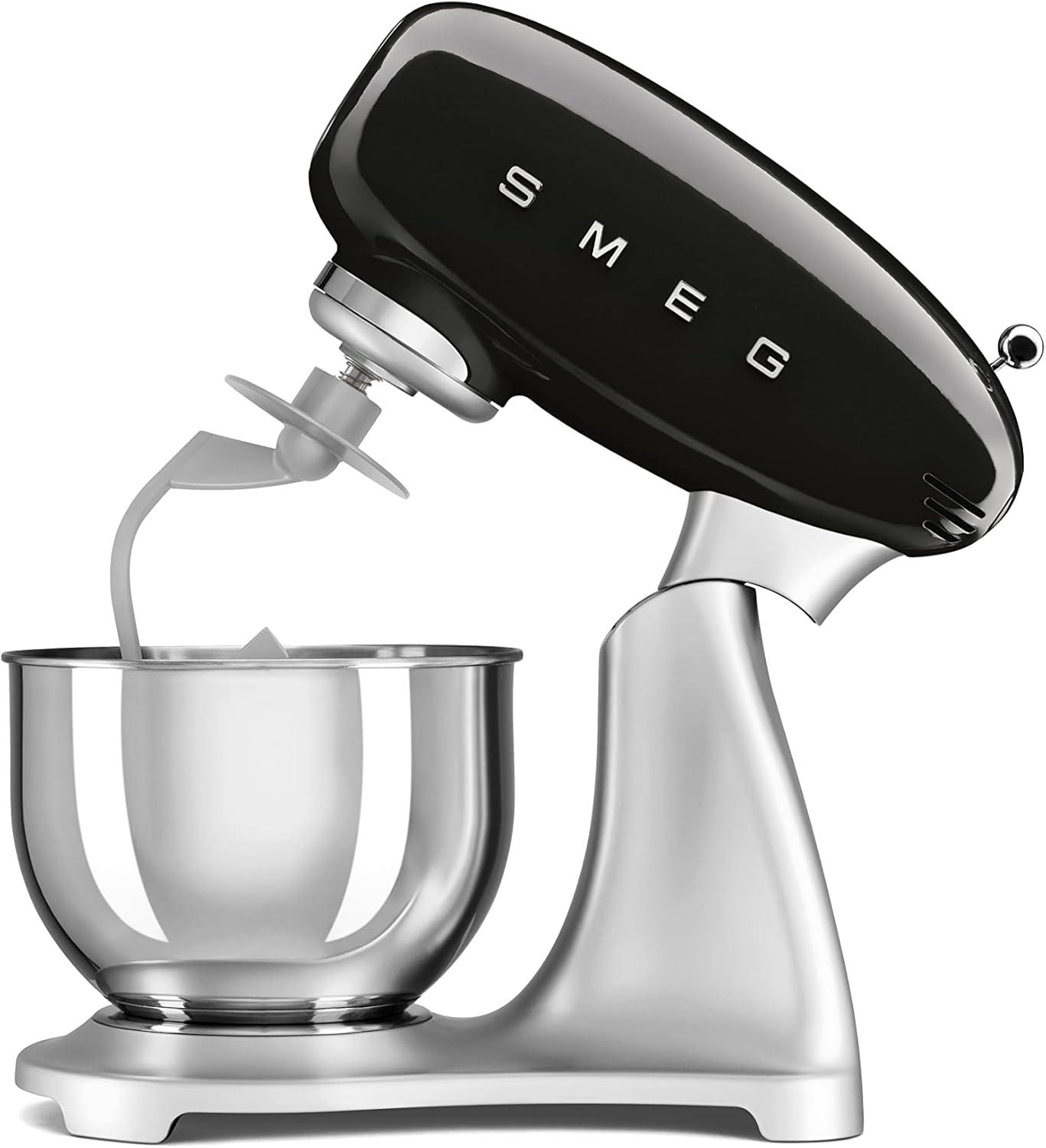imageSMEG Stand Mixer and Pasta RollerCutter Set CreamBlack