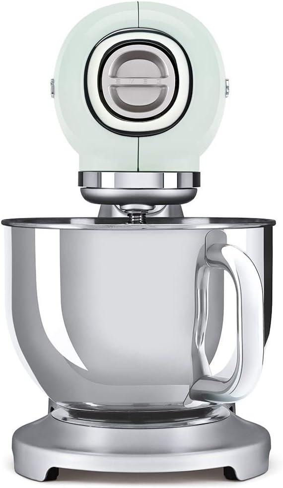 imageSMEG Stand Mixer and Pasta RollerCutter Set CreamPastel Green