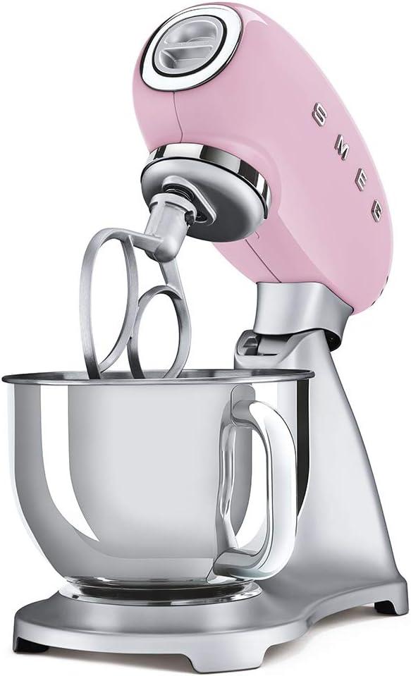 imageSMEG Stand Mixer and Pasta RollerCutter Set CreamPink
