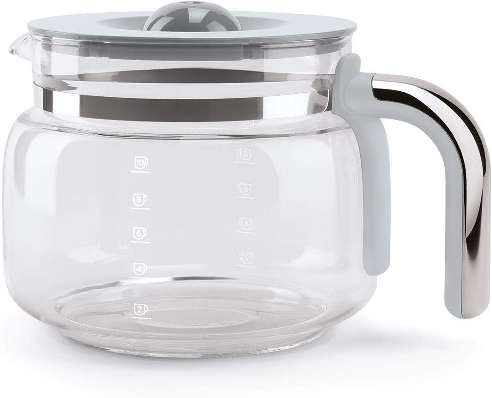 imageSmeg 50s Retro Style Aesthetic Drip Coffee Machine with 10 Cup Glass Carafe Auto Start Feature Keep Warm Plate and Two Coffee Strength Settings Pastel GreenRed
