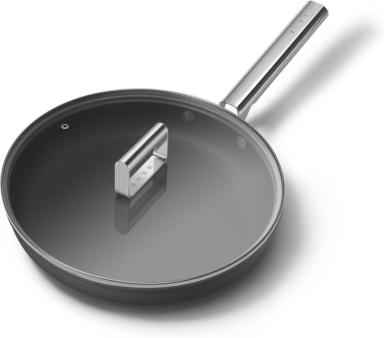imageSmeg Cookware 12Inch Black FrypanBlack