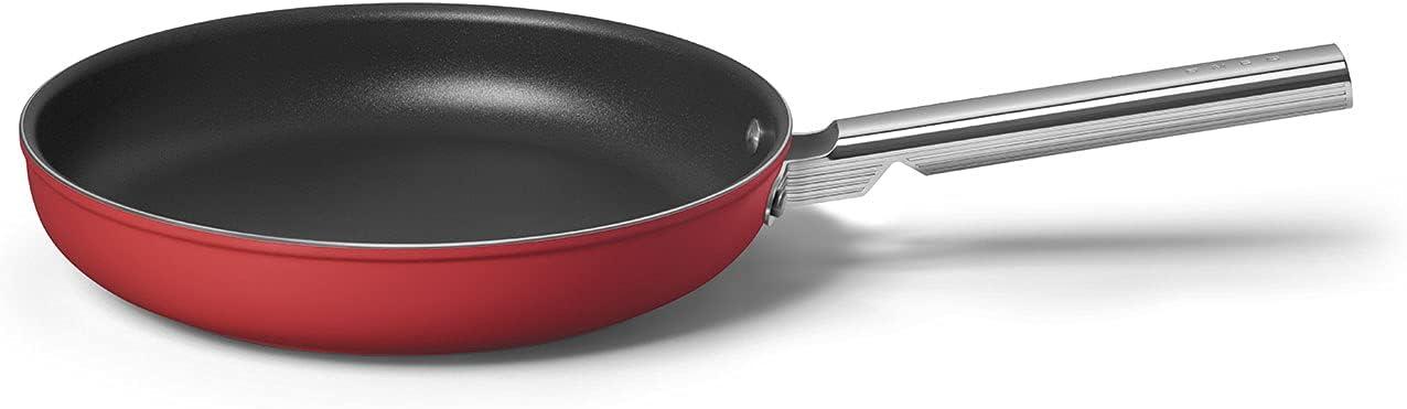 imageSmeg Cookware 12Inch Black FrypanRed