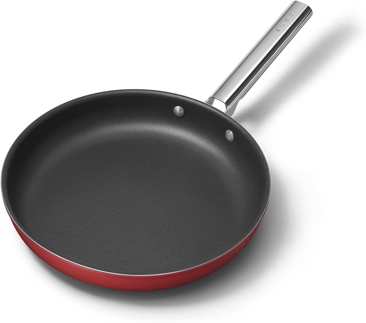 imageSmeg Cookware 12Inch Black FrypanRed