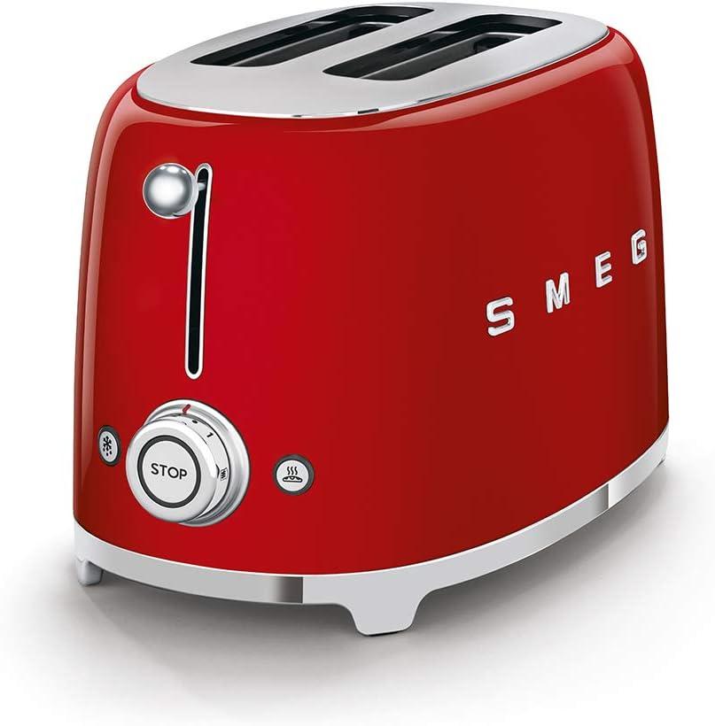imageSmeg Retro Drip Coffee Machine and 2Slice Toaster Bundle BlackRed