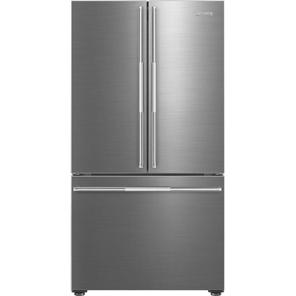 imageSMEG 36 French Door Refrigerator  Premium Stainless Steel Fridge with Internal Ice ampamp Water Dispenser  SMEG Technology with Style  Made in Italy36Inch