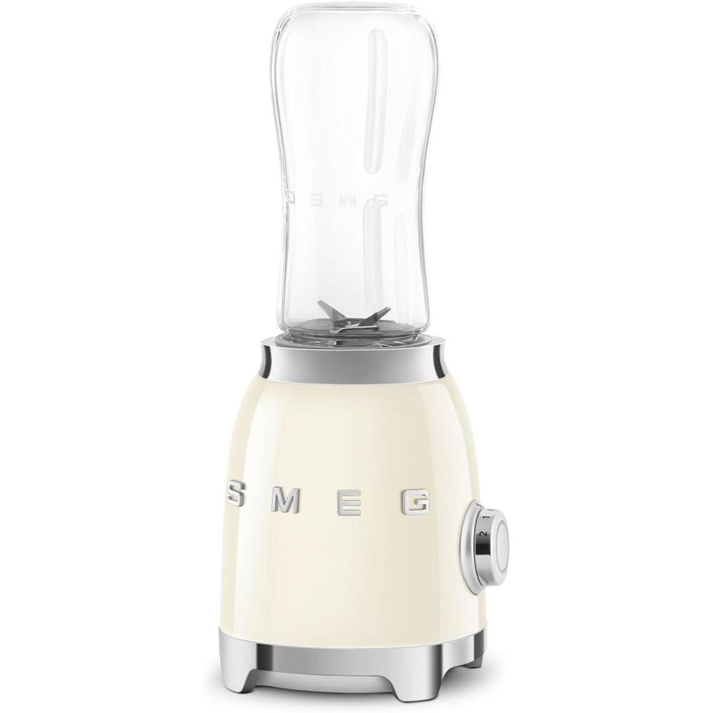 imageSMEG 50s Retro Style Personal Blender with Backlit Knob and Two BPA 600 ML Free bottles PBF01WHUScream