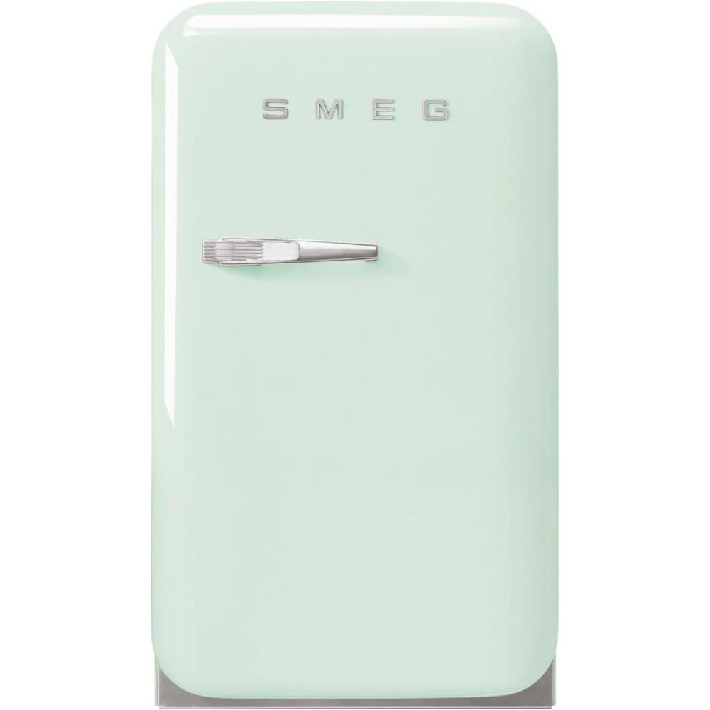 imageSMEG FAB5 Retro Mini Fridge 50s Style Compact Small Refrigerator 12 cu ft Automatic Defrost LED Lighting Adjustable Shelves Made in Italy Perfect for Home Dorm Office Hotel OrangePastel Green