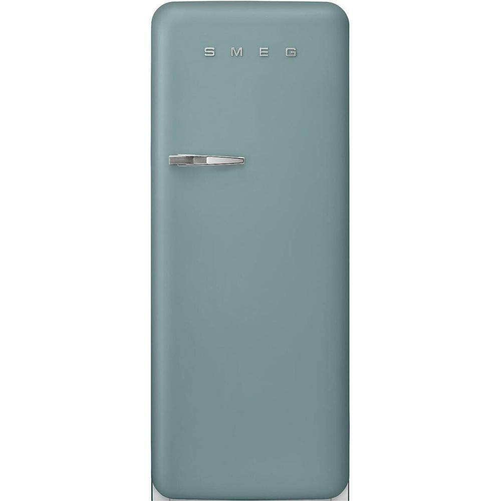 imageSMEG Retro Style FAB28 50s Style Refrigerator Right Hinge Matte Jade 993 Cu Ft Made in Italy