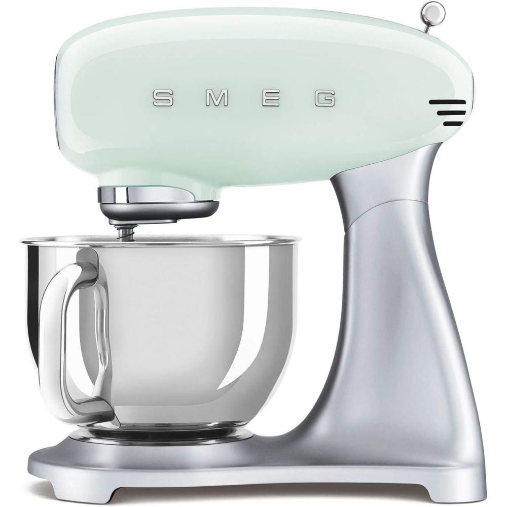 imageSMEG Stand Mixer and Pasta RollerCutter Set CreamPastel Green