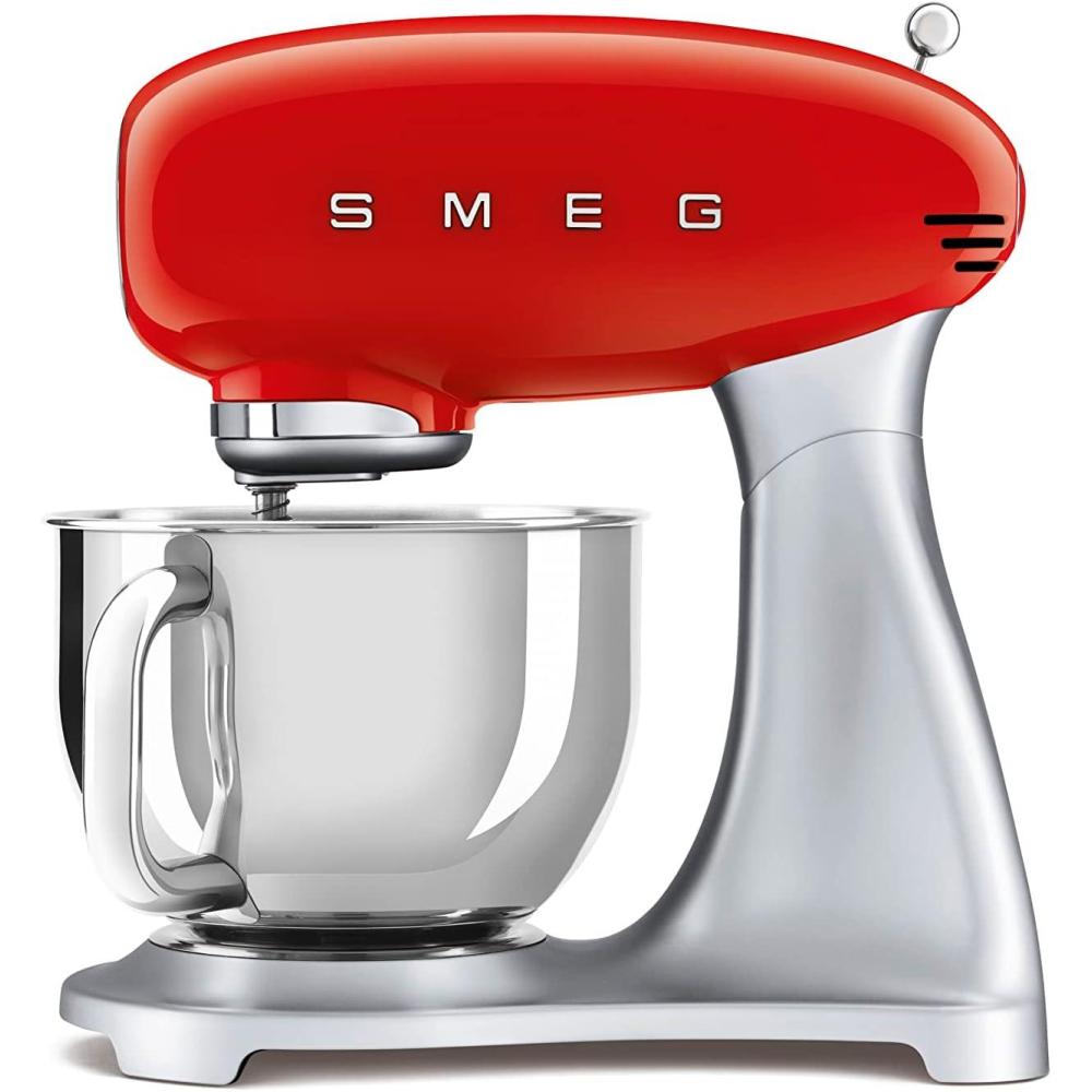 imageSMEG Stand Mixer and Pasta RollerCutter Set CreamRed