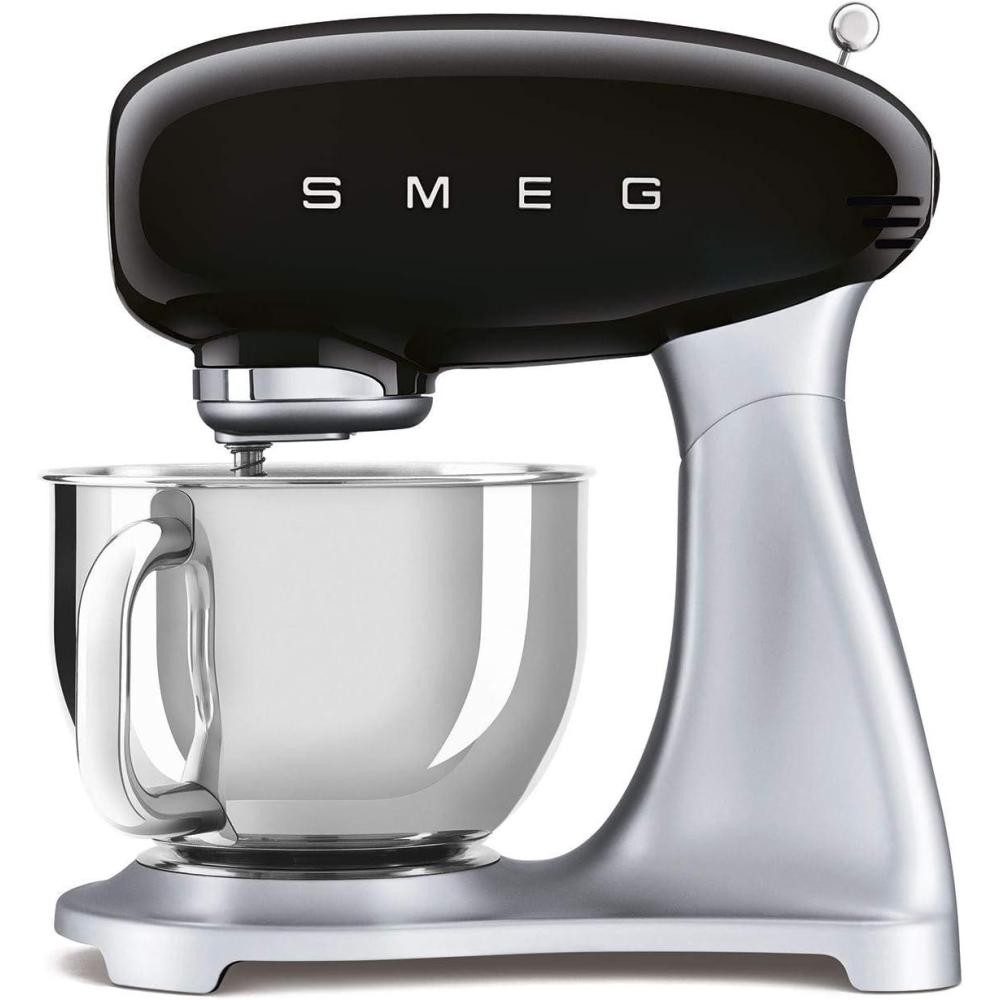 imageSMEG Stand Mixer and Pasta RollerCutter Set PinkBlack