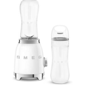 SMEG 50’s Retro Style Personal Blender with Backlit Knob and Two BPA 600 ML Free bottles PBF01WHUS(white)